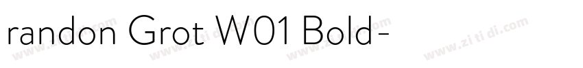 randon Grot W01 Bold字体转换